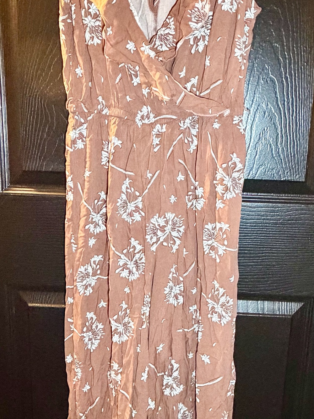 Women's Brown Floral romper